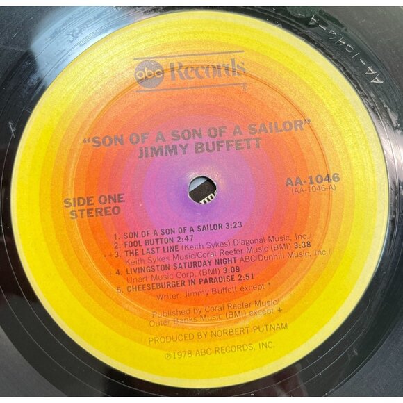 Jimmy Buffett Son Of A Son Of A Sailor Vinyl Rock LP Gatefold ABC 1978 Lyric Slv - Picture 2 of 8